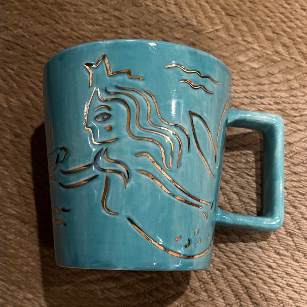 Starbucks 2017 Anniversary "Siren at Sea" ceramic mug. NEVER USED.